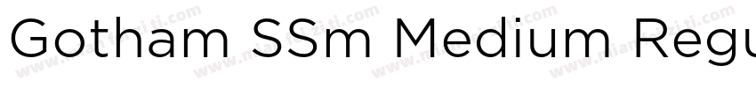 Gotham SSm Medium Regular字体转换